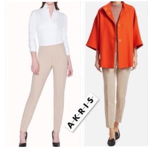 AKRIS For Bergdorf Goodman Cotton Pants Beige Size 4